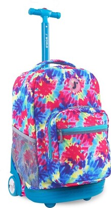 J World Sunrise 18" Rolling Backpack - : Wheeled, Gender Neutral, Water-Resistant, Fits 15" Laptop