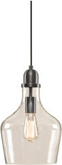 Ebern Designs Auburn Bell Shaped Hanging Glass Pendant Light Dia.9\