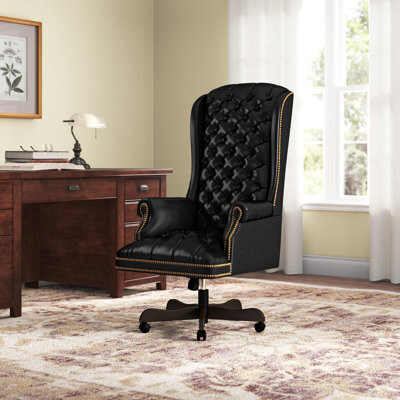 Flash Furniture High Back Traditional Tufted LeatherSoft Executive Swivel Ergonomic Office Chair