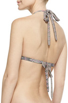 Thumbnail for your product : Tori Praver Swimwear Windward Halter-Neck Bikini Top