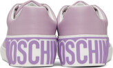 Thumbnail for your product : Moschino Purple Logo Sneakers