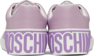 Moschino Purple Logo Sneakers