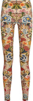 Thumbnail for your product : Alexander McQueen Floral-print stretch-jersey leggings