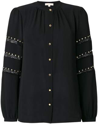 MICHAEL Michael Kors stud embroidered blouse