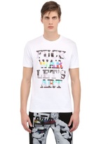 Thumbnail for your product : Frankie Morello Printed Cotton Jersey T-Shirt