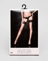 Thumbnail for your product : Ann Summers lace top glossy hold up