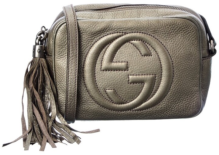 Gucci Grey Metallic Lambskin Leather Soho Disco Bag (Authentic Pre-Owned) -  ShopStyle