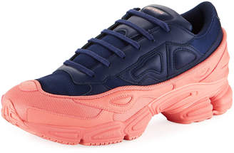 Adidas By Raf Simons Men's Ozweego Dipped Color Trainer Sneakers, Blue/Pink