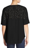 Thumbnail for your product : Theory Antazie Eyelet Top