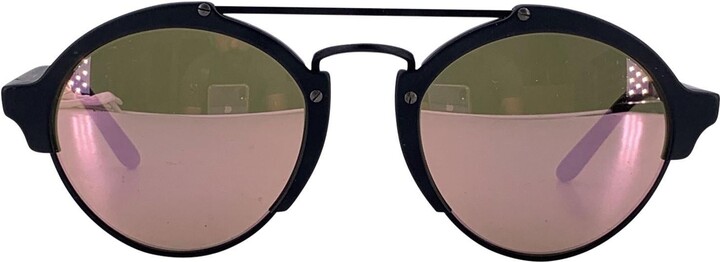 1stDibs Illesteva Black Round Unisex Sunglasses Milan 2 54/23 135 Mm Boxed