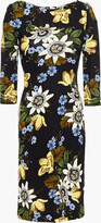 Thumbnail for your product : Erdem Reese Floral-print Stretch-ponte Dress