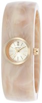 Thumbnail for your product : Bulova Caravelle by Women's Beige Plastic Bangle Gold-Tone Dial