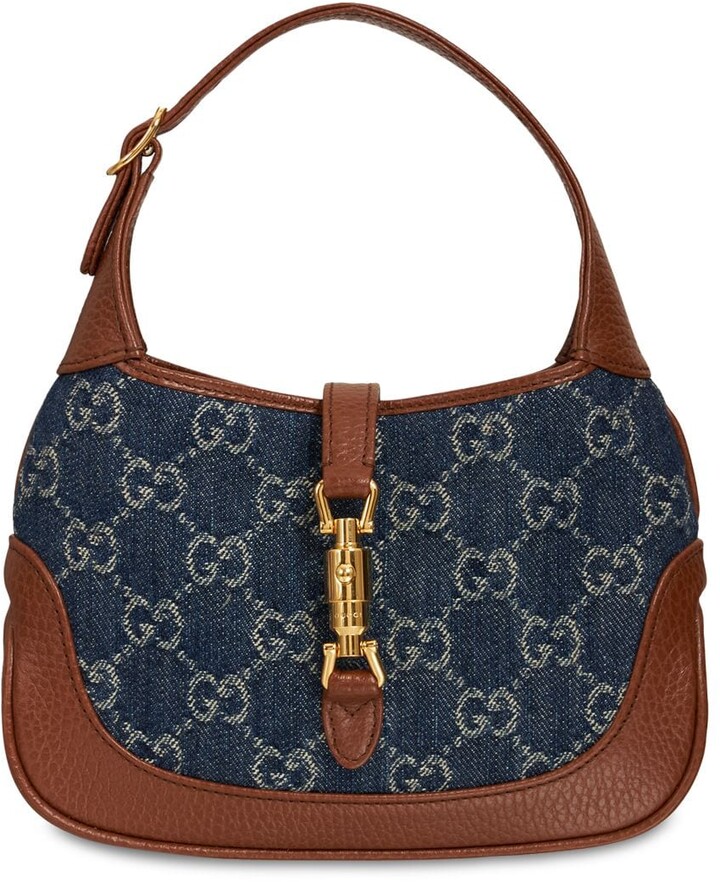 gucci denim shoulder bag