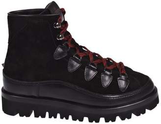 Valentino Hardwork Leather Hiking Boots