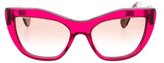 Thumbnail for your product : Miu Miu Cat-Eye Tinted Sunglasses