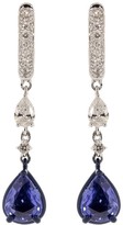 Thumbnail for your product : MARIANI 18kt White Gold Diamond And Blue Sapphire Drop Earrings