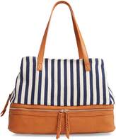 Thumbnail for your product : Street Level Faux Leather Trim Weekend Bag with Shoe Base