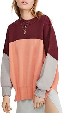 Free People Easy Street Color-Block Sweater