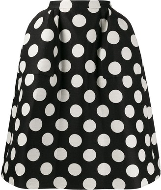 pushBUTTON Polka Dot Full Skirt
