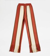 Pants in Cotton With Fringes 