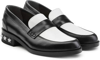 Karl Lagerfeld Paris Two-Tone Leather Loafers