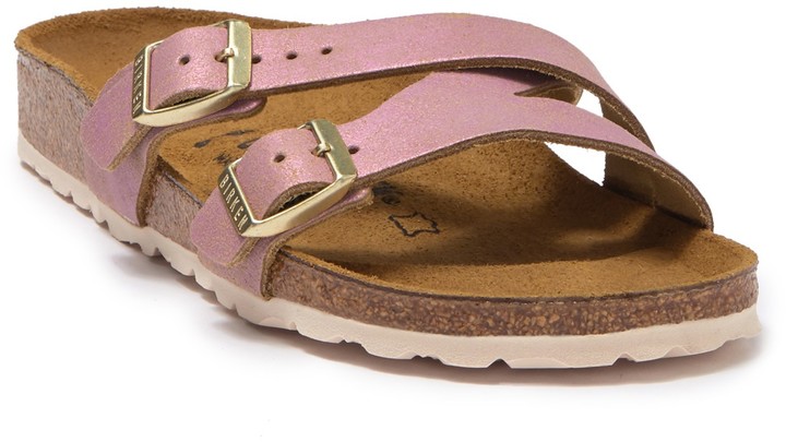 yao metallic slide sandal