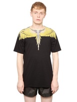 Thumbnail for your product : Marcelo Burlon County of Milan Cotton Jersey Feather T-Shirt