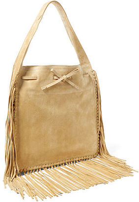 Polo Ralph Lauren Fringed Suede Hobo
