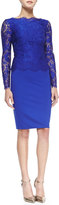 Thumbnail for your product : Ted Baker Vendela Long-Sleeve Lace-Top Sheath Dress
