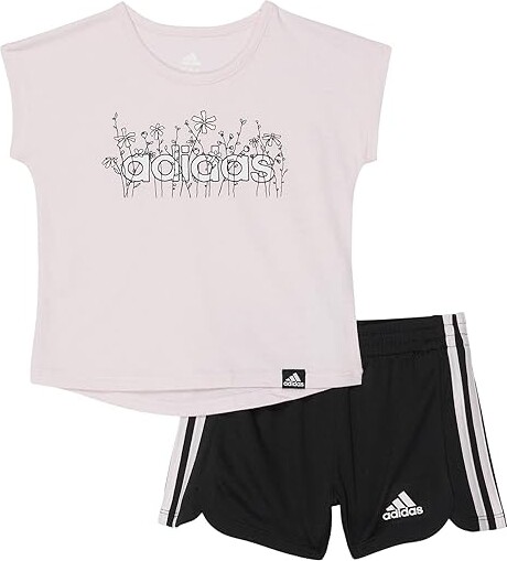 adidas Girls' Pink Matching Sets with Cash Back | ShopStyle
