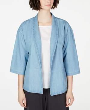 Eileen Fisher Organic Cotton Open-Front Jacket, Created for Macy's