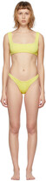 Thumbnail for your product : Reina Olga Yellow Scrunch Ginny Bikini