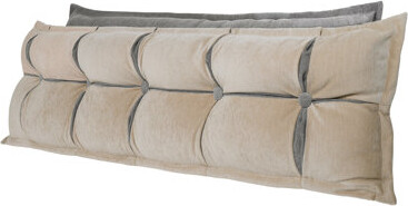 WOWMAX Sit-up Back Comfort Two-layer Headboard Reading Back Support Pillow Comfortable Backrest Cushion