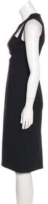 Cushnie Sleeveless Midi Dress Black Sleeveless Midi Dress