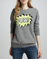 Thumbnail for your product : Autumn Cashmere Pow-Intarsia Boyfriend Cashmere Sweater