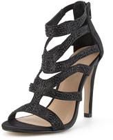 Thumbnail for your product : Shoebox Shoe Box Crystal Dressy Cage Heeled Sandals with Jewel Details