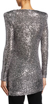 Thumbnail for your product : Naeem Khan V-Neck Sequin Tunic