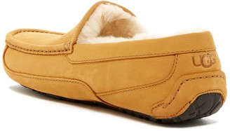 UGG Ascot Leather Genuine Shearling Lined Slipper