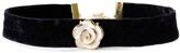 Thumbnail for your product : Golden White Cloud Rose Black Velvet Choker