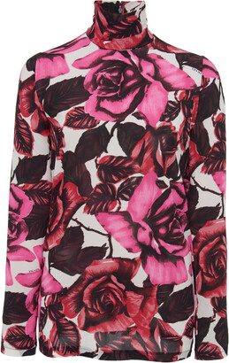 prada floral turtleneck
