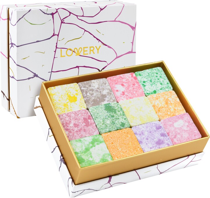 Lovery Aromatherapy Shower Steamers Gift Box, 12 Handmade Shower Bombs