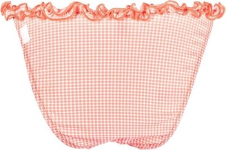 Emporio Armani Check-Print Bikini Bottoms
