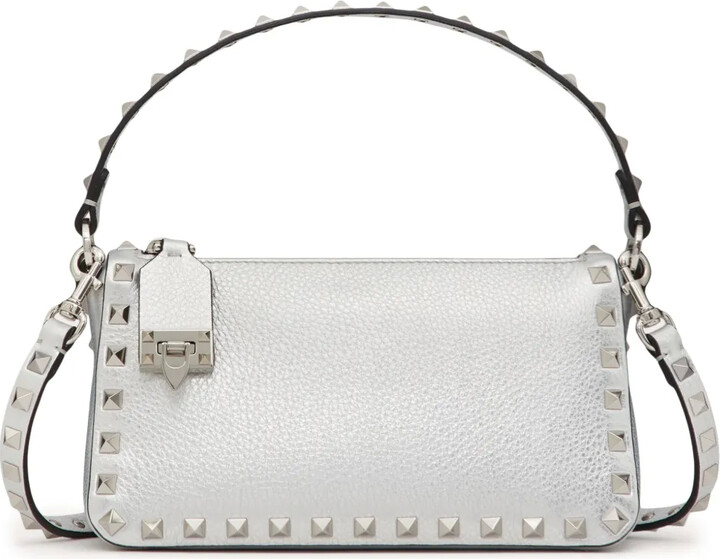 Valentino Garavani small Rockstud metallic crossbody bag