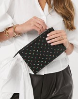 Thumbnail for your product : Ichi cherry print zip top clutch bag