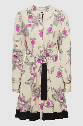Reiss Orchid Print Mini Dress