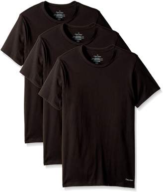 Calvin Klein Men's 3-Pack Cotton Classic Short Sleeve Crew Neck T-Shirt
