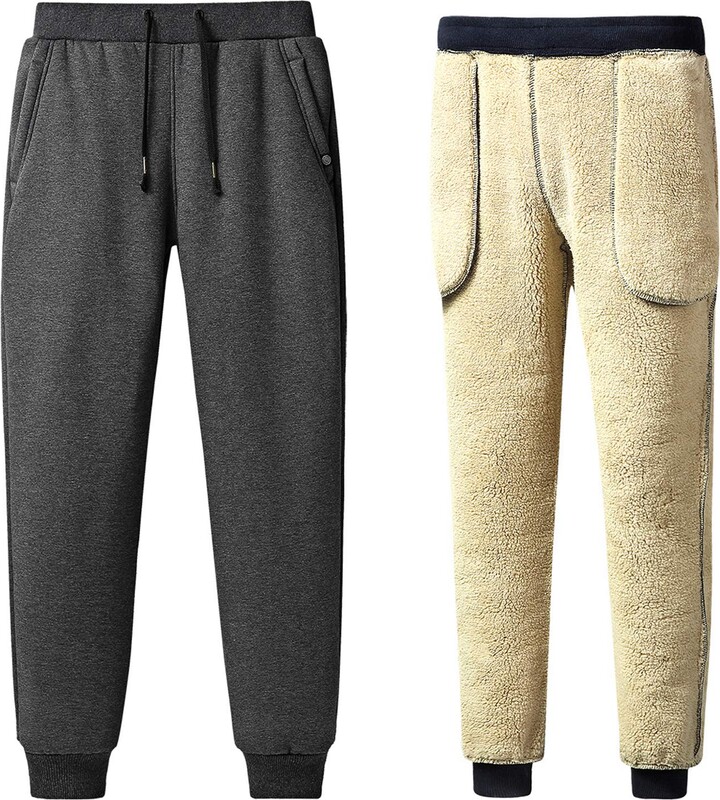 Jamron Herren Trainingsanzug Winter - Fleece Gefüttert Mit Kapuze (Baumwolle)