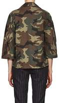 Thumbnail for your product : R 13 Women's Abu Camouflage Cotton Shrunken Jacket - Grn. Pat. Size Xs