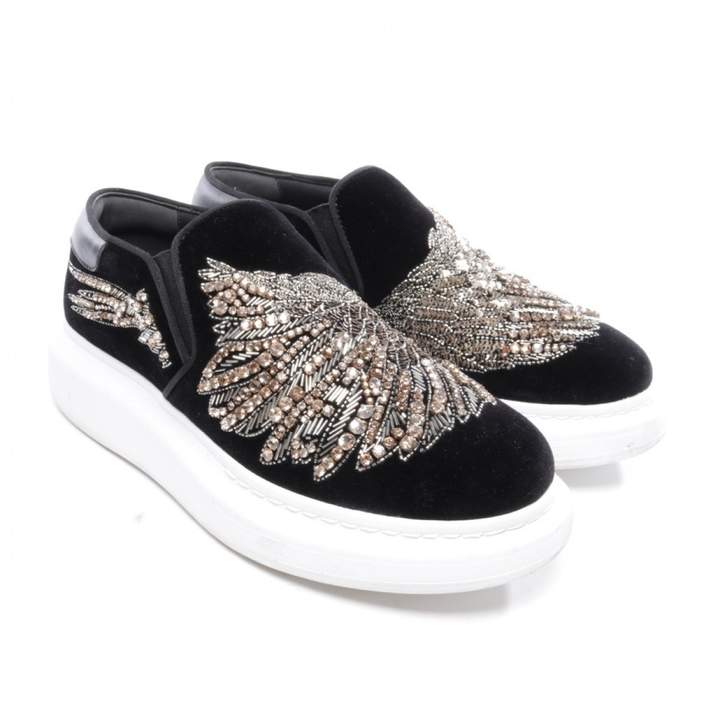 suede alexander mcqueen trainers