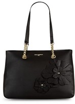 Thumbnail for your product : Karl Lagerfeld Paris Kristina Top-Zip Faux-Leather Applique Tote